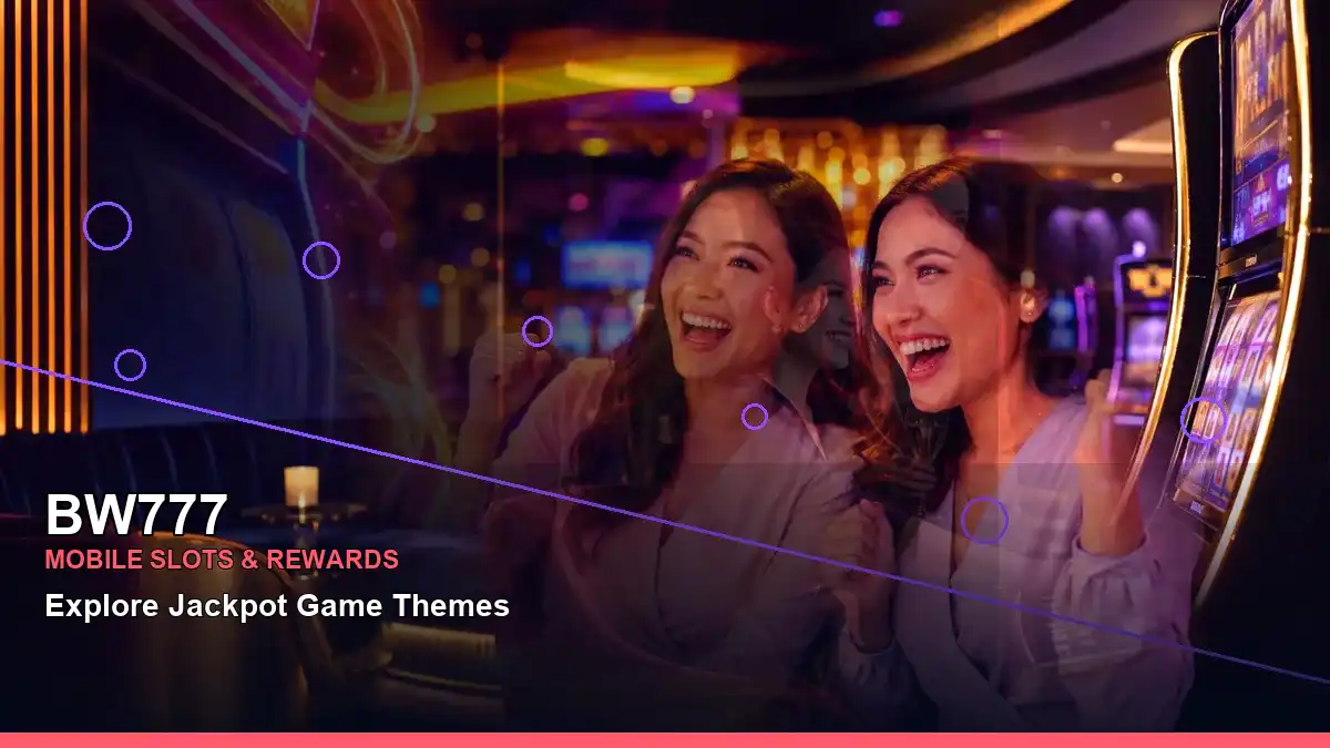 BW777 burst free spins slot games featuring an adult Filipina casino host with a panoramic reel composition